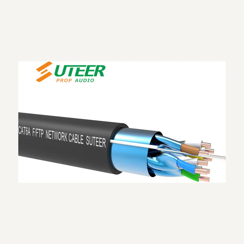 FTP CAT6A indoor câble ::: 0.57MM CCA jacket ::: PVC 305M/WOODEN