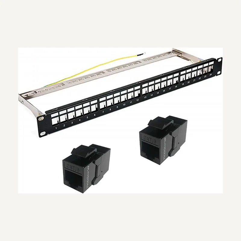 Patch pannel 24 ports modular loaded type CAT6 UTP