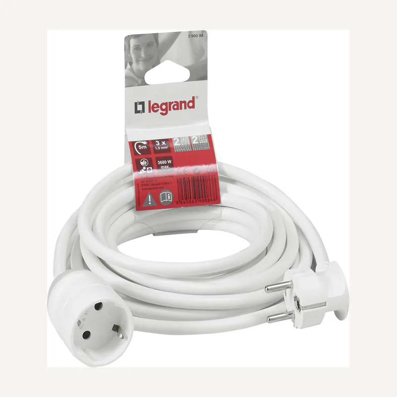 Ralonge 2P+T 3P+VOY 1.5M blanc