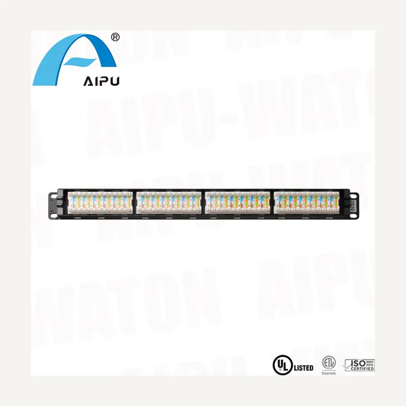 Panneaux brassage CAT6 24 port patch panel aico