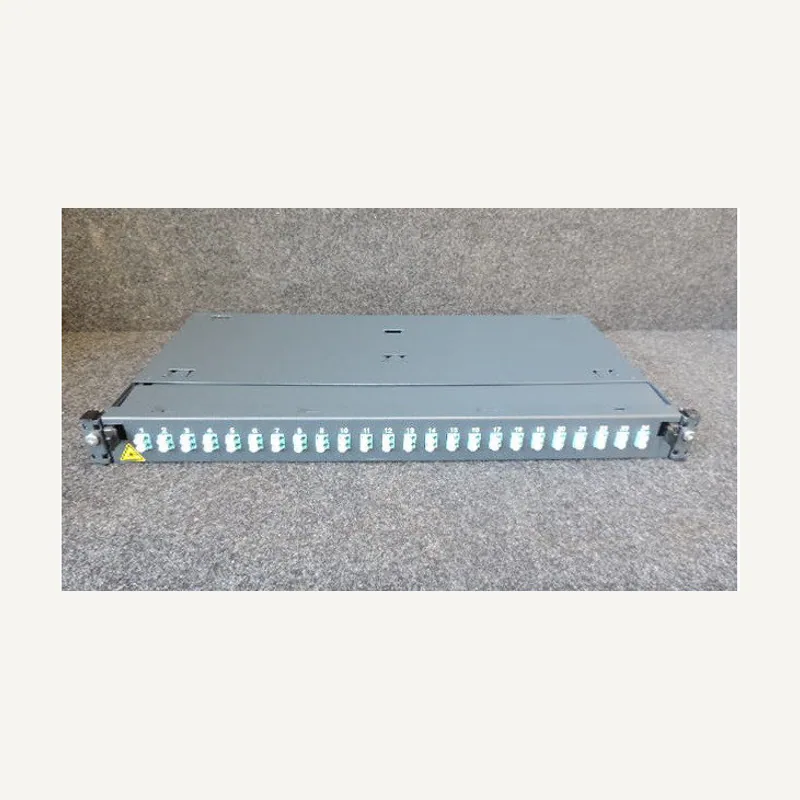 Tiroir FO openetics 19 1U 24P LC duplex equipe DE 24 coupleur LC + 24 pigtails LC + 24 smooves LC