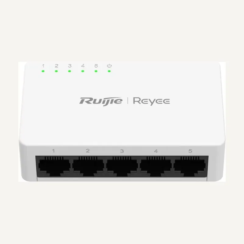 Ruijie RG-ES05G-L, 5-Port 10/100/1000 Mbps Unmanaged Non-PoE Switch - Ruijie Reyee