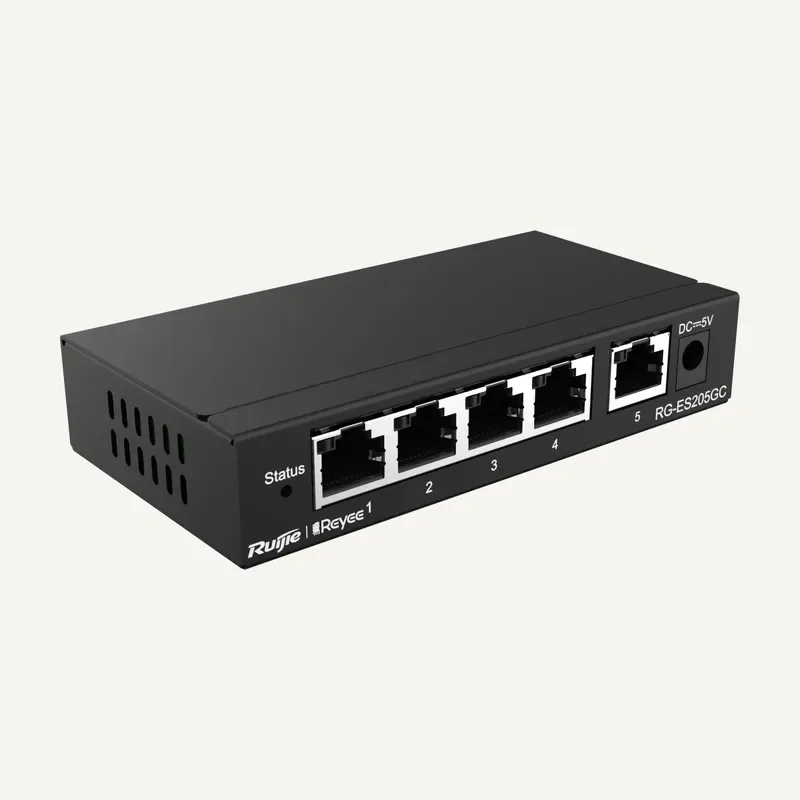 Ruijie RG-ES205GC, 5-Port Gigabit Smart Cloud Managed Non-PoE Switch - Ruijie Reyee