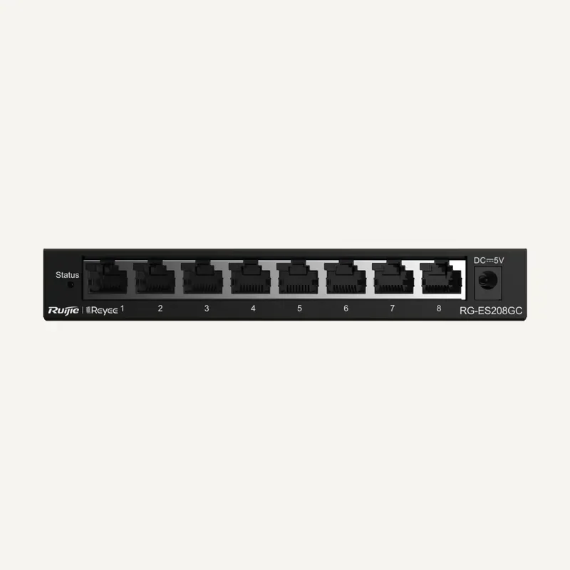 Ruijie RG-ES208GC, 8-Port Gigabit Smart Cloud Managed Non-PoE Switch - Ruijie Reyee