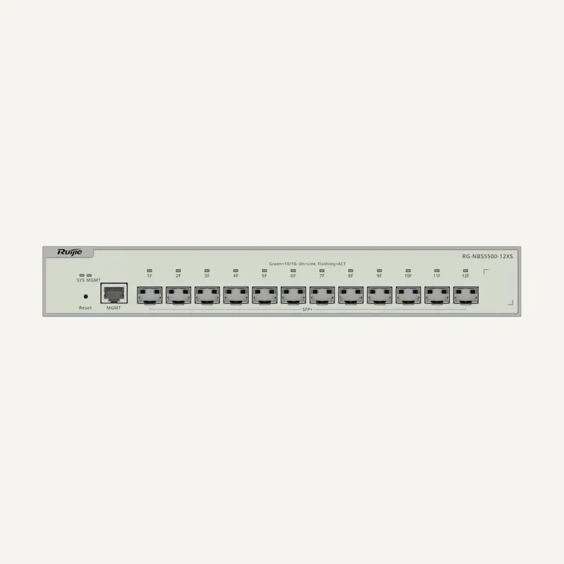 Ruijie RG-NBS5500-12XS, 12-Port Full 10G SFP+ Layer 3 Managed Switch - Ruijie Reyee