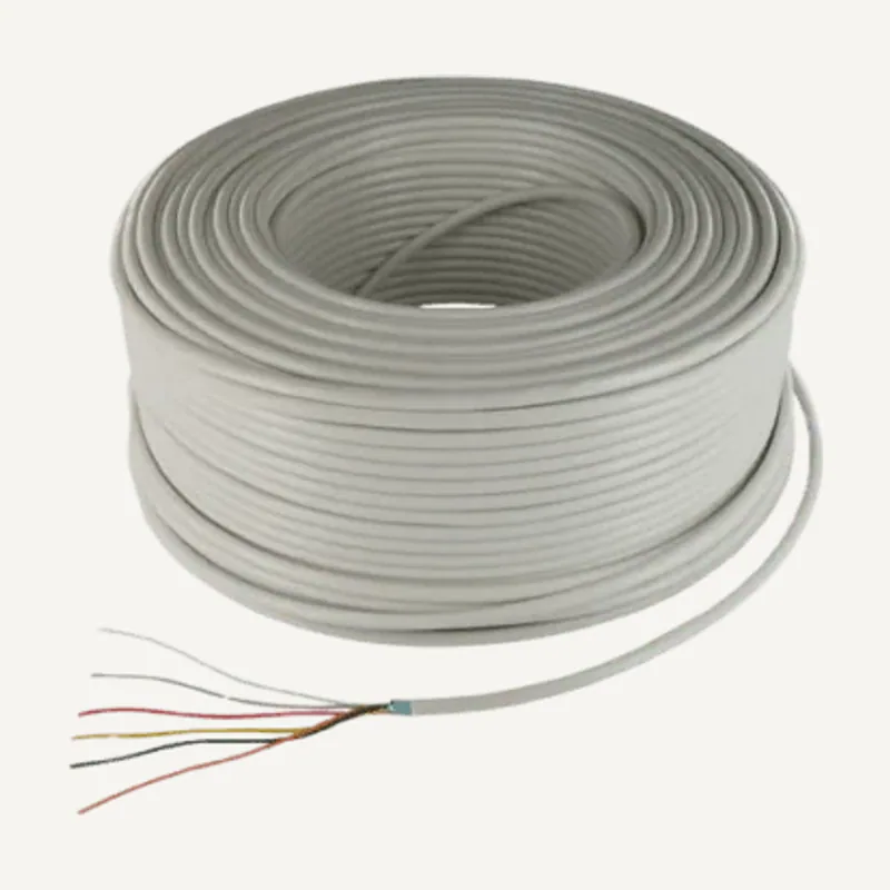 Câble alarme coper 6X0.22 blanc bobine 500M