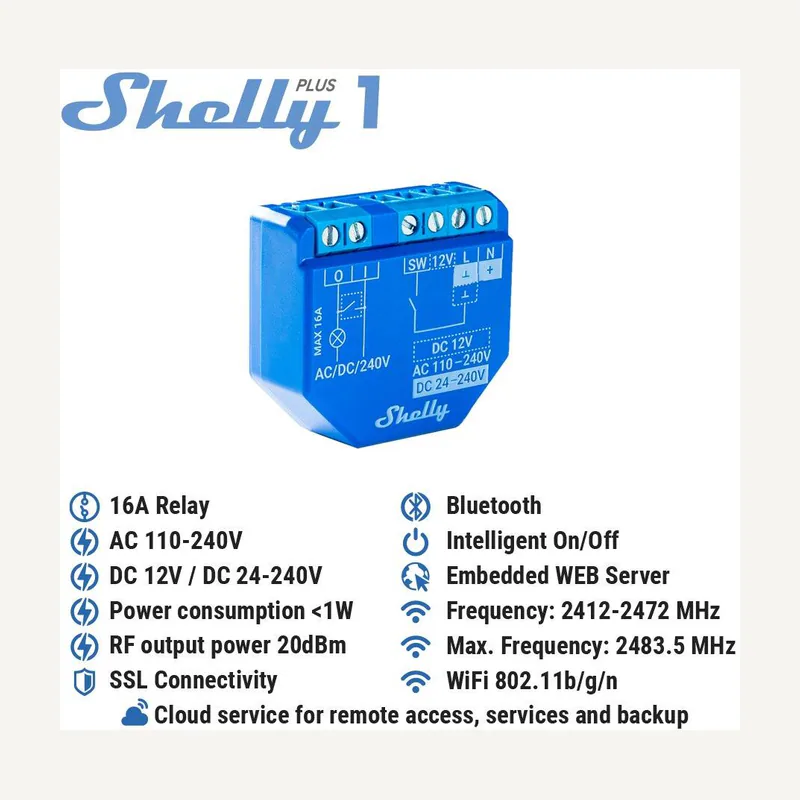 Switch smart 16A WI-FI AND bluetooth