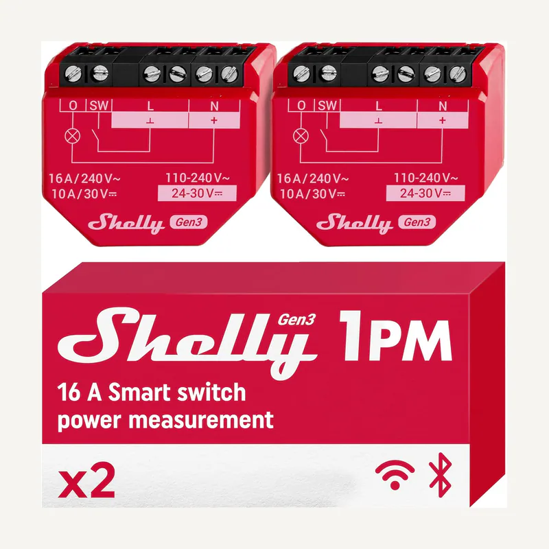 WIFI relay switch with power metering 16A