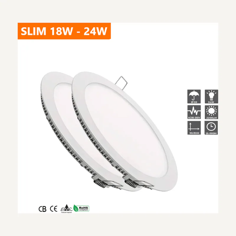 Spot A LED 24W panel 6500K rond APP savyalight