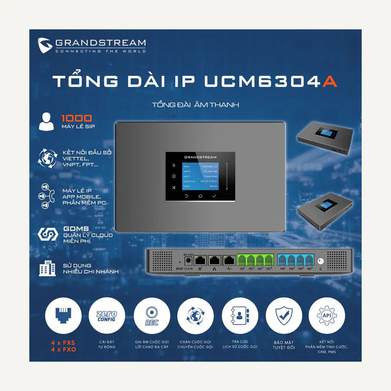 Grandstream official datasheet - UCM6304A