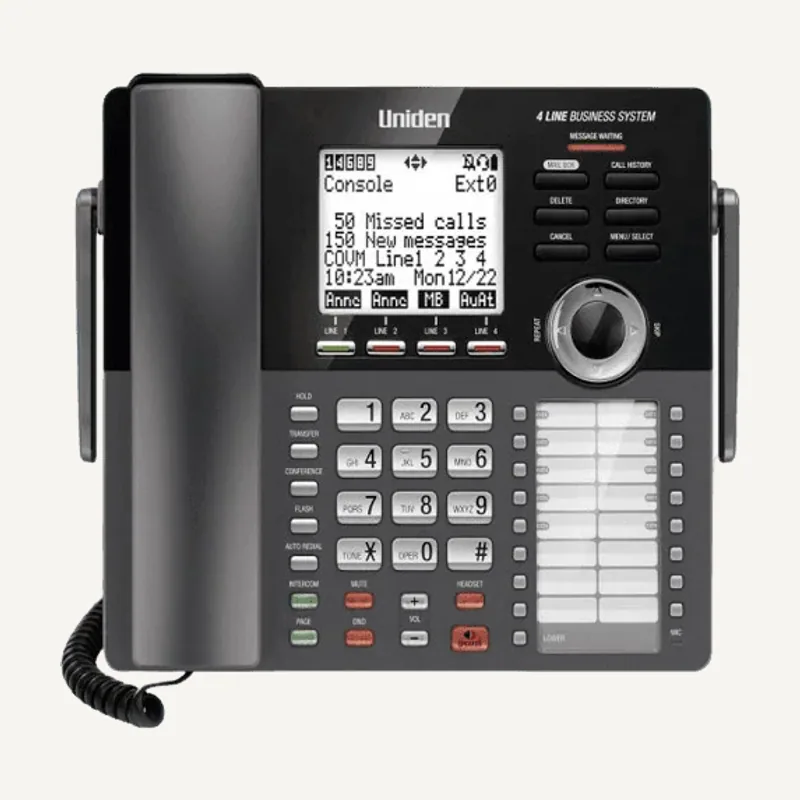 Console principale pour systeme telephonique dect 4 lignes 1.8GHZ