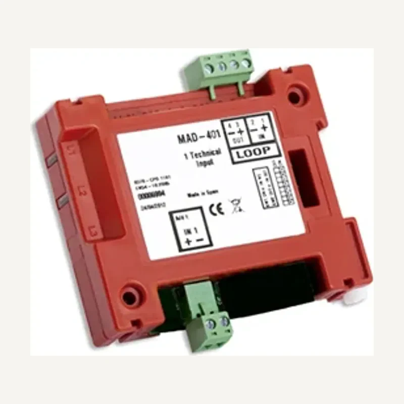 MAD-401 — Addressable monitor module with 1 supervised technical input